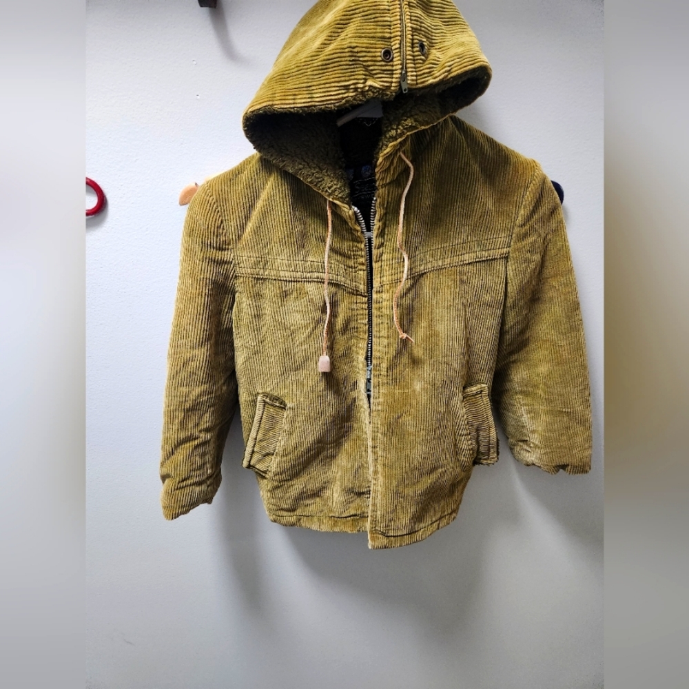 Vintage Sears Boys courdoroy jacket w/hood